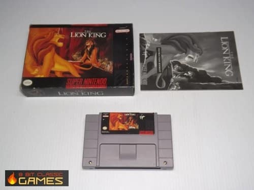 The Lion King COMPLETE BOX - SUPER NINTENDO SNES - 219a