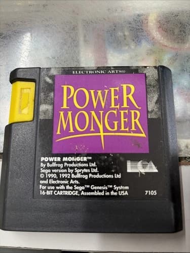 Power Monger Sega Genesis Cartridge Only Tested