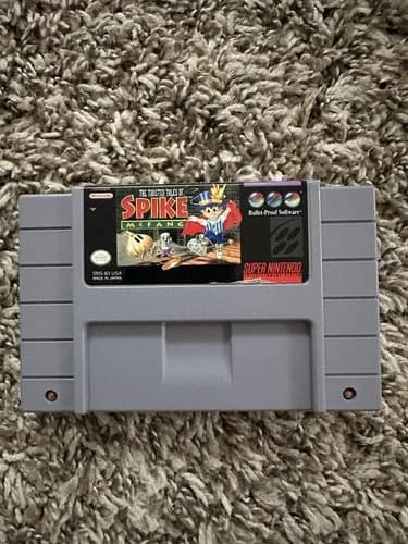 The Twisted Tales of Spike McFang Super Nintendo SNES Cartridge Tested