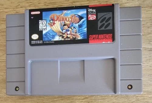 Disney's Pinocchio (Super Nintendo Entertainment System, 1996) Cart Only