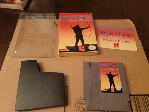 Robin Hood: Prince of Thieves (Nintendo NES, 1991) Box Manual Cart - Tested!