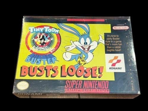 Tiny Toon Adventures: Buster Busts Loose SNES Super Nintendo Game CIB WORKS