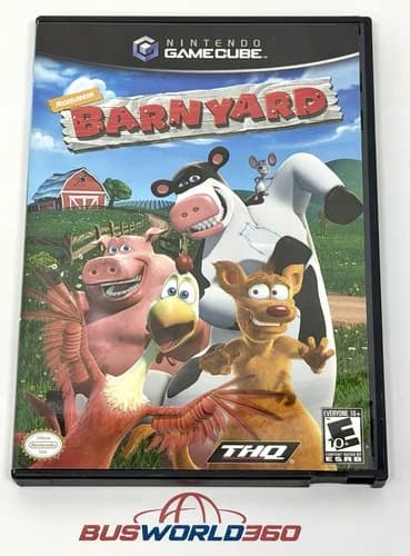 Nickelodeon BARNYARD Nintendo GAMECUBE 2006 Preowned Complete CIB Tested Working