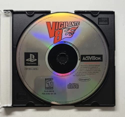 Vigilante 8 (Sony PlayStation 1, 1998) - Disc Only - Tested