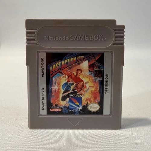 Last Action Hero Game Boy Sony Action Platformer Cartridge Video Game Retro