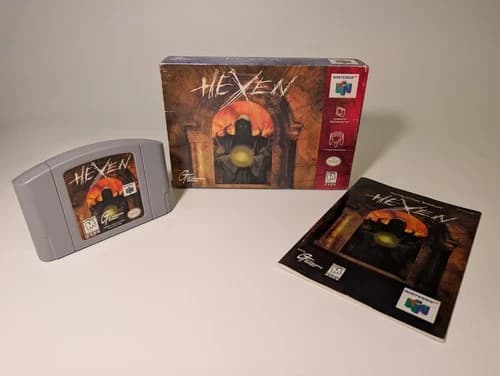 Hexen Nintendo 64 N64 Complete Box Manual and Game Pristine Condition