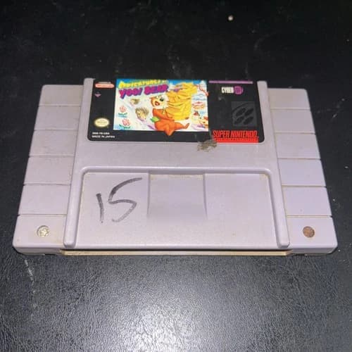 Adventures of Yogi Bear SNES Super Nintendo Tested Game Cartridge Only!