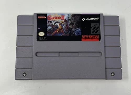 Super Nintendo Super Castlevania IV Game Cartridge (SNES, 1991) Authentic Nice