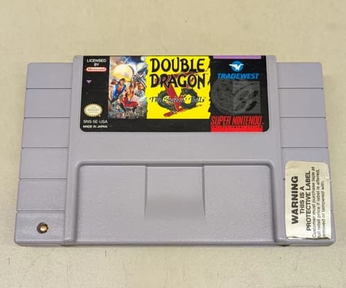 Double Dragon V The Shadow Falls Super Nintendo SNES Video Game Cartridge EUC