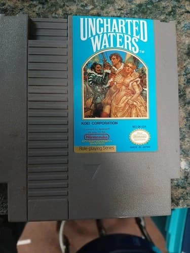 Uncharted Waters (Nintendo NES, 1985- Game ONLY *AUTHENTIC *TESTED