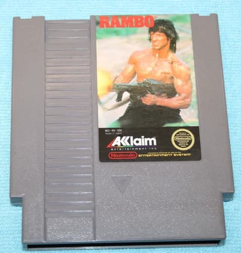Rambo - Nintendo NES Video Game - Tested & Working Authentic