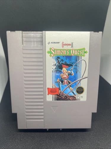 Castlevania 2 II: Simon's Quest (Nintendo NES, 1988) Authentic Game Cart Only