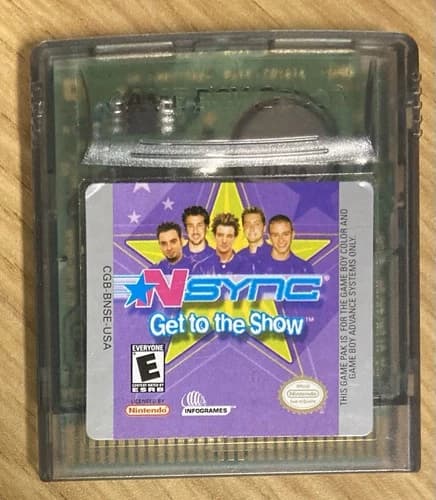 *Nsync Get to the Show Nintendo 2001 Gameboy Color Cartridge Tested EX Condition