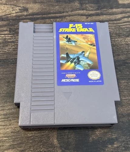 F-15 Strike Eagle NES Tested Authentic MicroProse Tested
