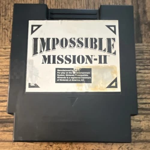 SEI Impossible Mission II Nintendo NES Game Cartridge NTSC-U/C US/Canada