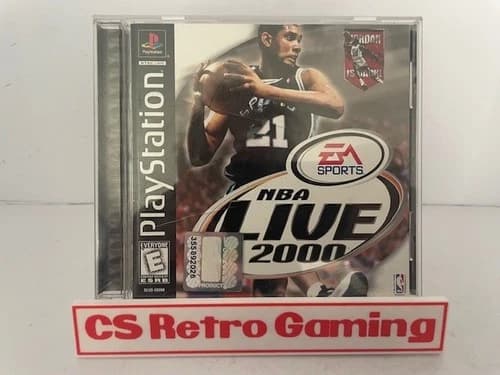 NBA Live 2000 (Sony Playstation, PS1) Complete w/Manual Tested