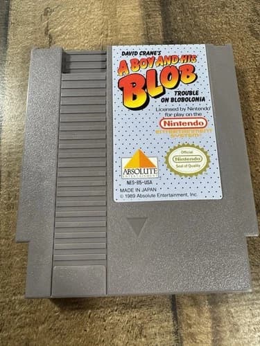A Boy And His Blob Trouble On Blobolonia -Nintendo NES -Cart Only-Tested Working