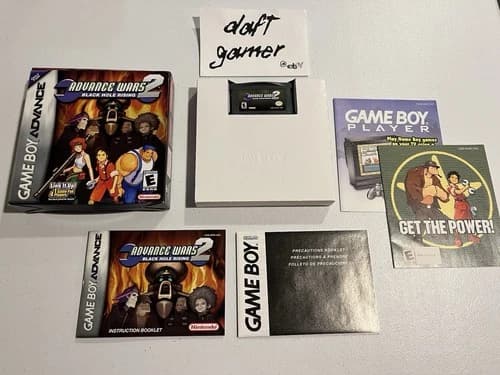 Nintendo Gameboy Advance GBA Advance Wars 2: Black Hole Rising CIB Complete Box
