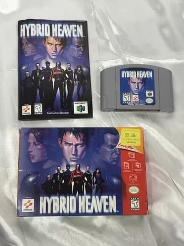 Hybrid Heaven (Nintendo 64, 1999) N64 Authentic - Box, Manual, Cartridge -Tested