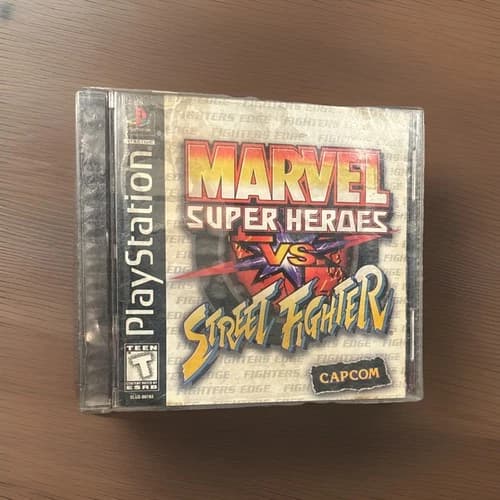 Marvel Super Heroes vs Street Fighter PlayStation 1 Game CIB *TESTED, WORKING
