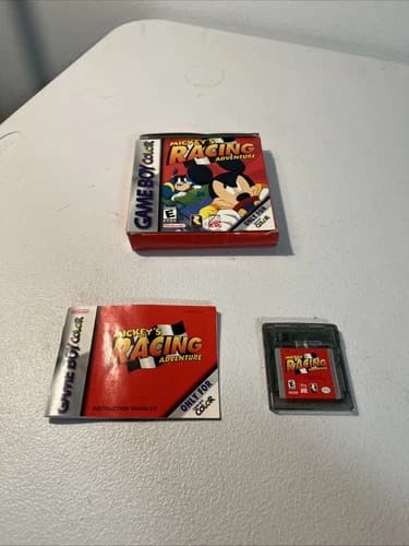 Mickey's Racing Adventure (Nintendo Game Boy Color, 1999) - Complete In Box!