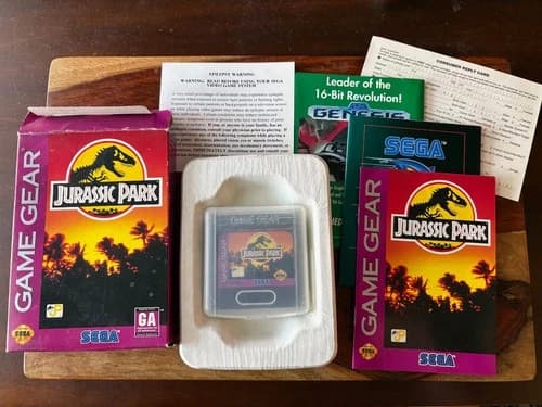 Jurassic Park Sega Game Gear CIB