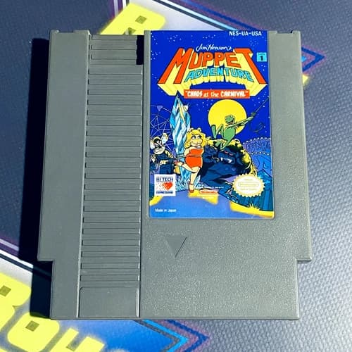 Jim Hensons Muppet Adventure Chaos At The Carnival (NES Nintendo 1990) Cartridge