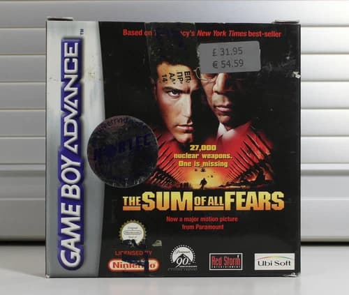 THE SUM OF ALL FEARS - NINTENDO GAME BOY ADVANCE - NEW