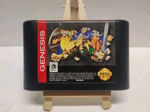 The Lost Vikings (Sega Genesis, 1992) Authentic Cartridge Only Tested & Working