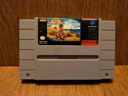 🔥 Super Conflict ( SNES Super Nintendo 1993 ) Cartridge Only 🔥