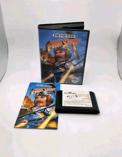 Fire Shark (Sega Genesis, 1990) CIB Complete W/ Manual [Tested]