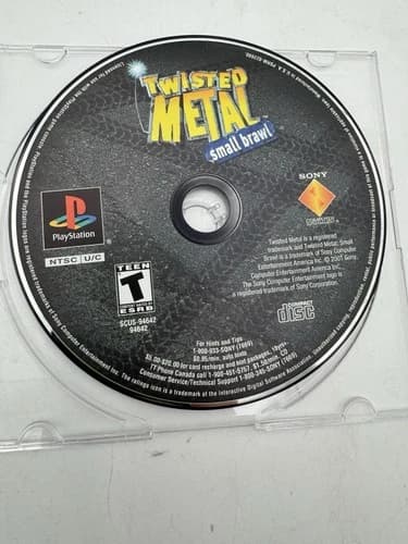 Twisted Metal: Small Brawl Sony PlayStation 1, 2001 PS1 Disc Only Tested