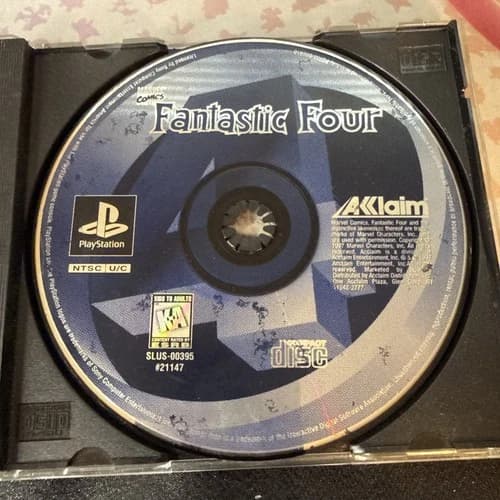 FANTASTIC FOUR MARVEL COMICS SONY PLAYSTATION PS1 - Loose 🔥