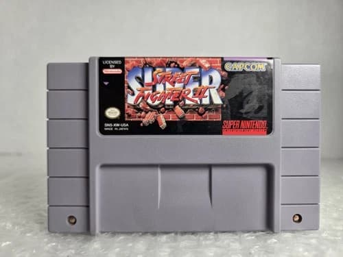 Super Street Fighter II 2 Nintendo SNES Cartridge Tested Cleaned CAPCOM OEM Auth