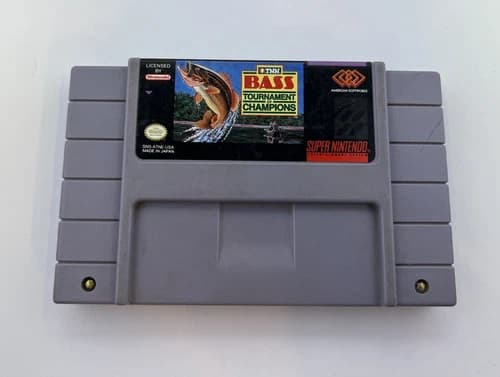 TNN Bass Tournament Of Champions 1991 SNES Cartridge Only