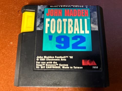 John Madden Football '92 (Sega Genesis, 1991) Cart Only Tested