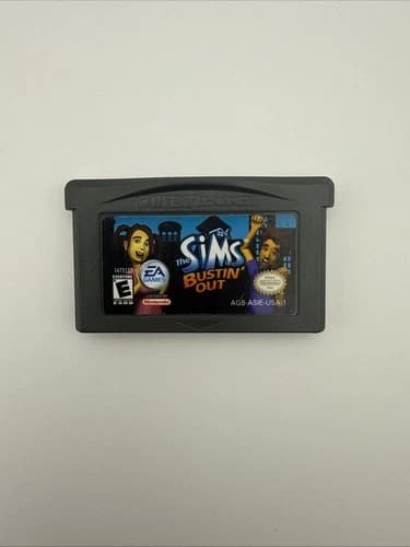 The Sims Bustin' Out (Nintendo Gameboy Boy Advance GBA) Cartridge Only [TESTED]