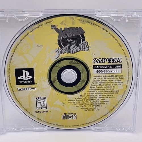 X-men vs Street Fighter (Sony PlayStation 1) Disc Only