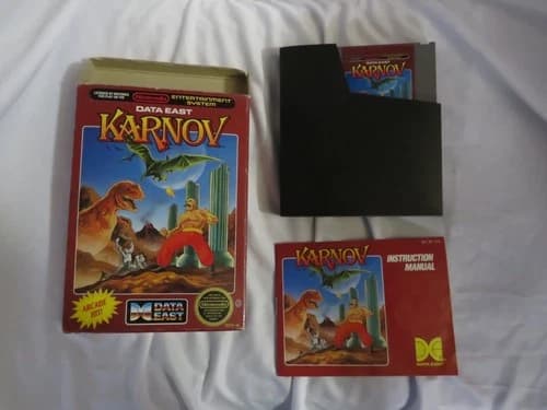 Karnov Nintendo NES 1988 Complete in Box CIB Tested Working Condition