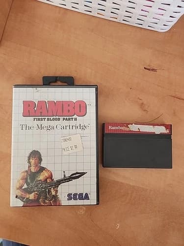 Rambo First Blood Part II 2 (Sega Master System) CIB COMPLETE