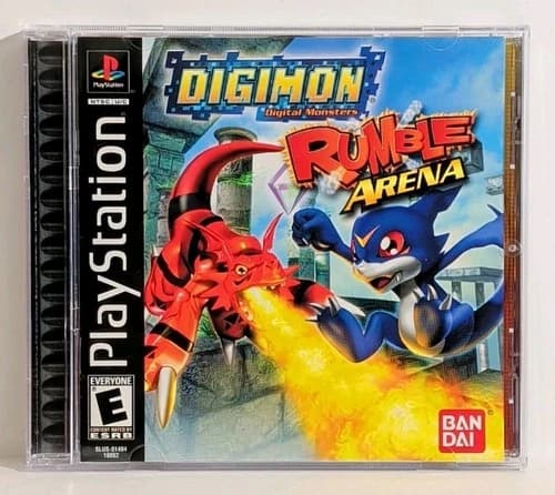 Digimon Rumble Arena (PS1, 2002) CIB, Reg Card, BL, PS, Sony PlayStation 1