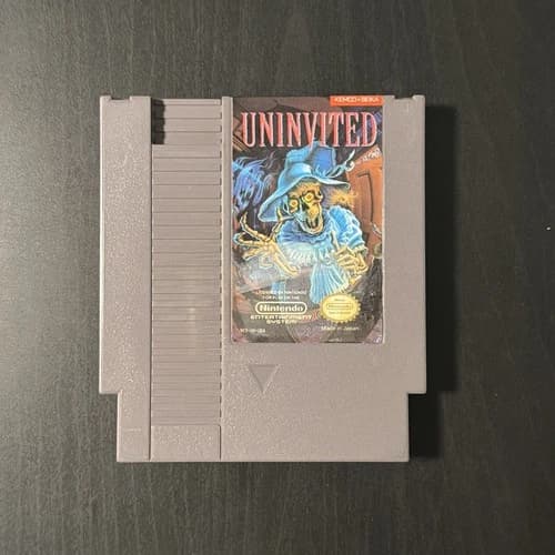Uninvited (Nintendo Entertainment System, 1991) Authentic - Game Only - Tested