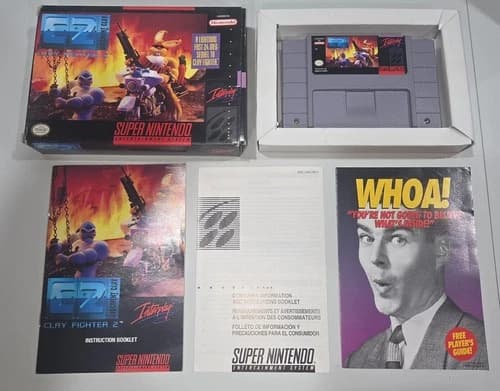 Clay Fighter 2: Judgement Clay SNES CIB Tested