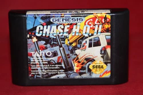 Chase H.Q. II (Chase HQ 2) (Sega Genesis, 1993) Authentic Game Cartridge
