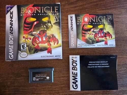 Bionicle: Matoran Adventures - Nintendo Game Boy Advance (Tested Authentic) CIB