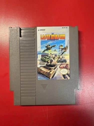 Laser Invasion Nintendo NES 1991 Authentic Tested Cartridge Only