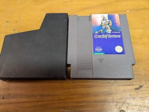Deadly Towers Nintendo NES Game Cartridge Tested