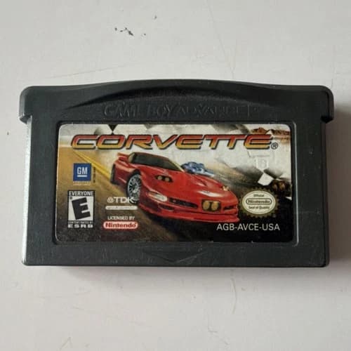 TDK Corvette Nintendo Game Boy Advance Racing Game NTSC-U/C US/Canada