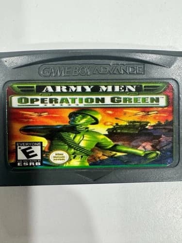 Nintendo Contra Advance Alien Wars EX Army Men Green Game Boy Advance