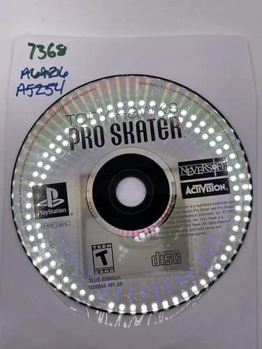 Tony Hawk's Pro Skater (PlayStation 1, PS1) DISC ONLY | NO TRACKING | 7368